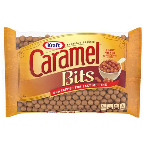 3 Pack Kraft America S Classic Unwrapped Candy Caramel Bits For Easy Melting 11 Oz Bag