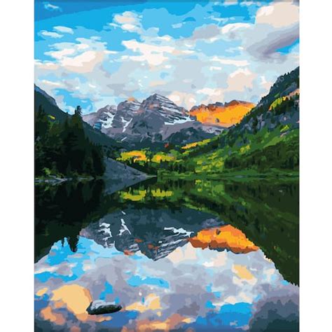 12 Pack Mountain Scene Paint By Number Kit By Artists Loft
