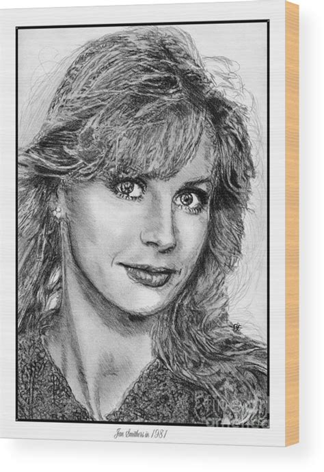 Jan Smithers In 1981 Wood Print By J Mccombie