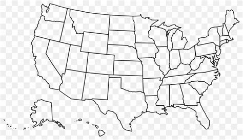 United States Blank Map Us State Clip Art Png 2400x1392px United