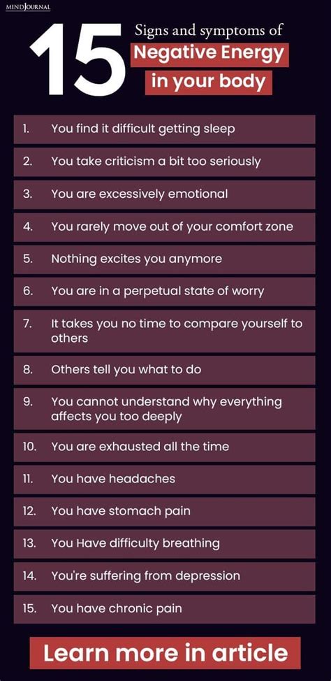 15 Signs Of Negative Energy In Your Body And How To Cope Negative