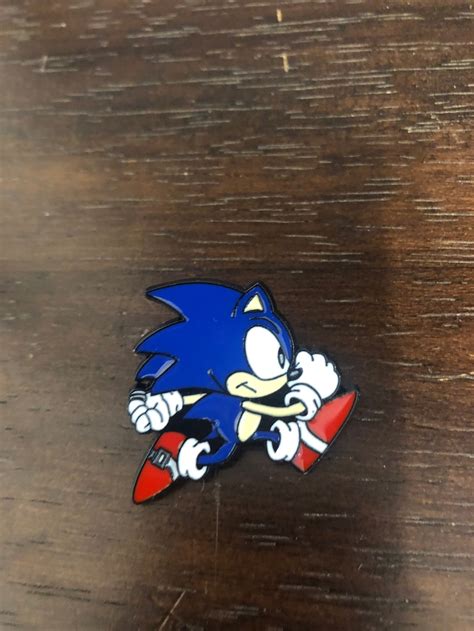 Sonic The Hedgehog Enamel Pin Badge Sega 90s Kid Retro Gamer Etsy