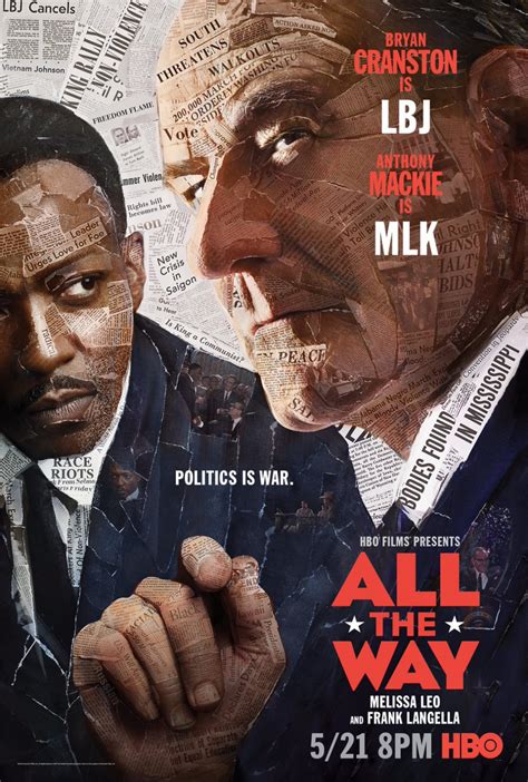 Poster To Hbos All The Way With Bryan Cranston As Lbj