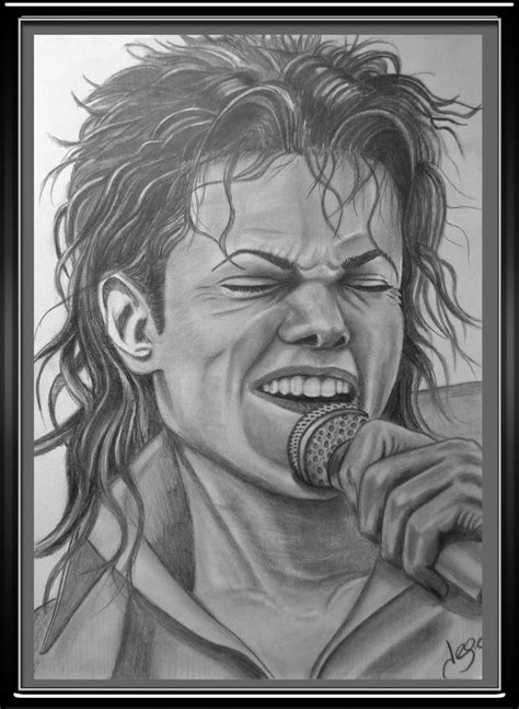 Retratos Realistas Y Dibujos Michael Jackson Dibujo A Lápiz