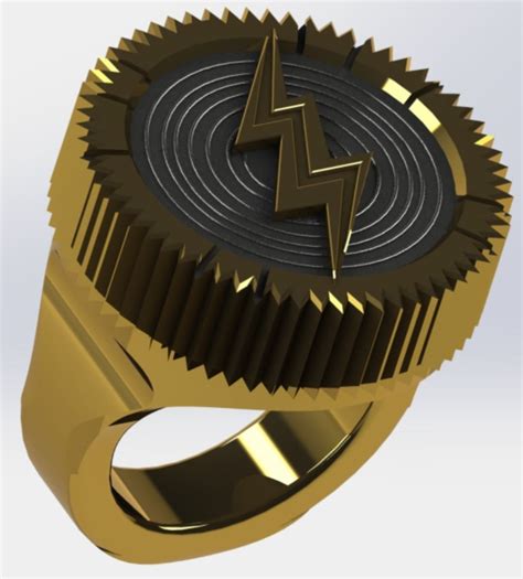 Flash Ring From The Flash Movie 3d Model 3d Printable Cgtrader