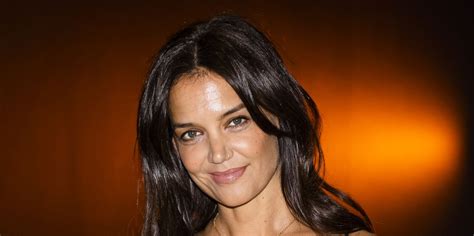 Katie Holmes Shuts Down The Red Carpet In A Low Cut Slip Dress