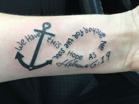 Hebrews Anchor Verse Tattoo Strackandvantilchesterton