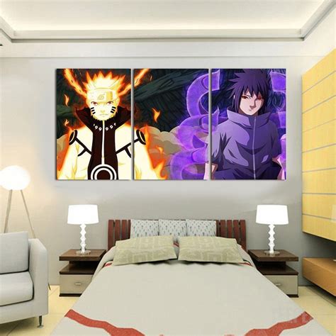 Naruto And Sasuke 3 Piece Canvas Limited Edition The Nerd Cave 1