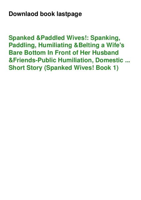 Download Spanked And Paddled Wives Spanking Paddling Humiliating