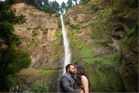 Oregon Waterfall Wedding Seattle Wedding Photographers