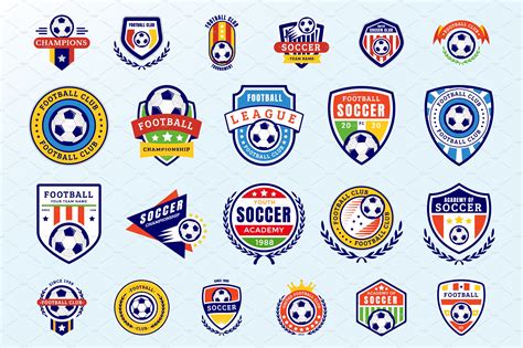Soccer Badges Pre Designed Illustrator Graphics Creative Market