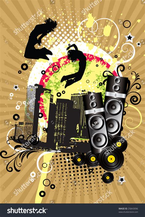 Urban Music Background Stock Vector Illustration 25843096 Shutterstock