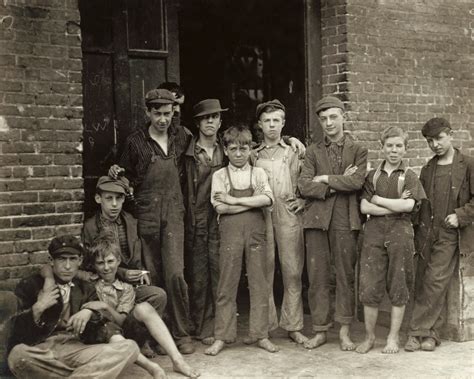 Hine Child Labor 1910 Na Group Of Young Workers At A Cotton Mill In