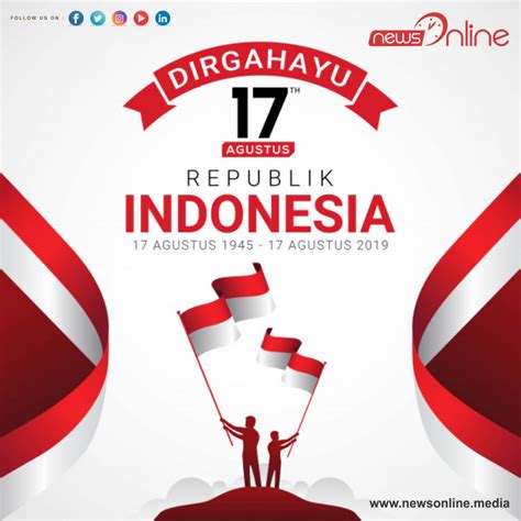 Indonesia Independence Day Poster Hari Kemerdekaan Image Pic Riset