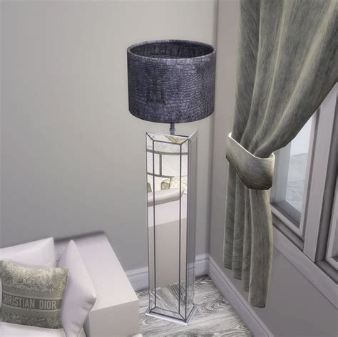 Luxe Mirrored Floor Lamp In 2022 Sims 4 Cc Furniture Sims House Sims 4