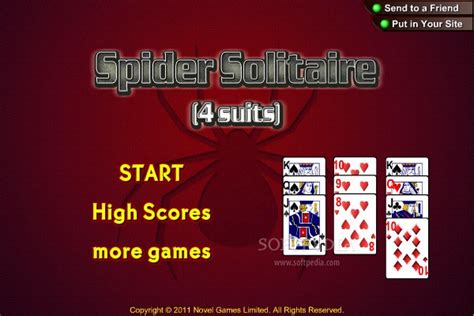 54 cards are dealt to these piles. Spider Solitaire (4 suits) Download