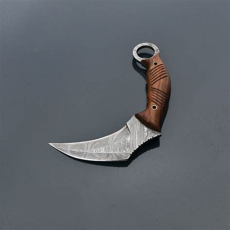 Damascus Karambit Knife Vk264 Vision Knives Touch Of Modern