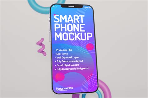 Iphone 12 Front View Mockup Template Design Template Place