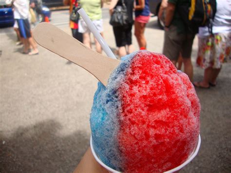 Shave Ice From Matsumotos On The North Shore Of Oahu In Hawaii