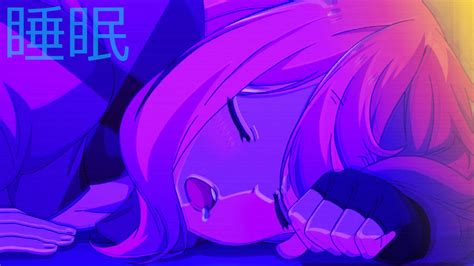Sleeping Girl Anime Aesthetic Wallpaper Wallpapersok
