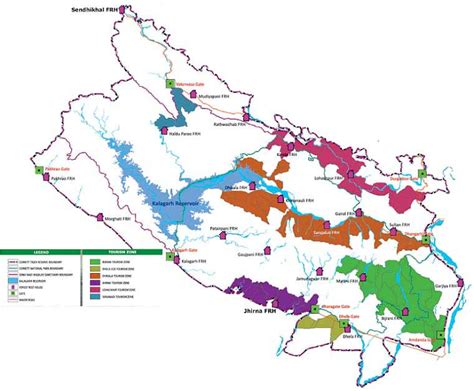corbett map jim park national zone maps india reserve tiger google jhirna ramnagar durgadevi bijrani uttarakhand gate entry query send