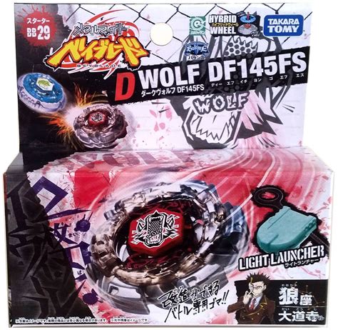 Takara Tomy Dark Wolf Df145fs Metal Fusion Beyblade Starter W Launcher