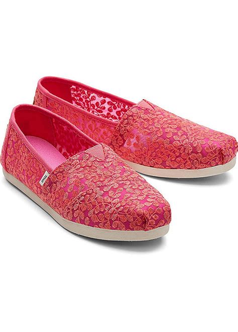 Toms Pink Alpargata Shoes Curvissa