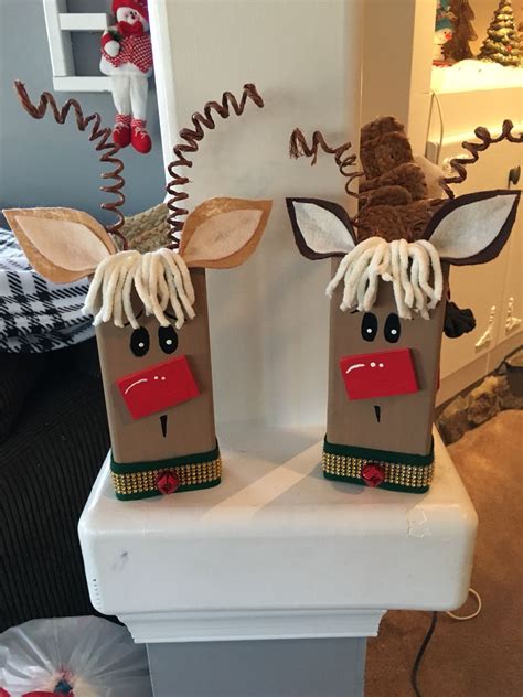 2x4 Reindeer Christmas Crafts To Make And Sell 2x4 Crafts Wooden