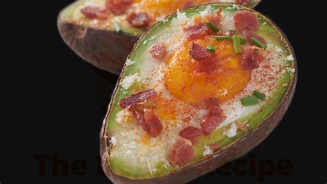 Heavenly Baked Eggs In Avocado With Crispy Bacon The Delish Recipe