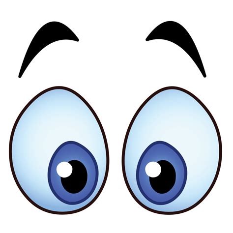 Round Cartoon Eyes Png Clip Art Library