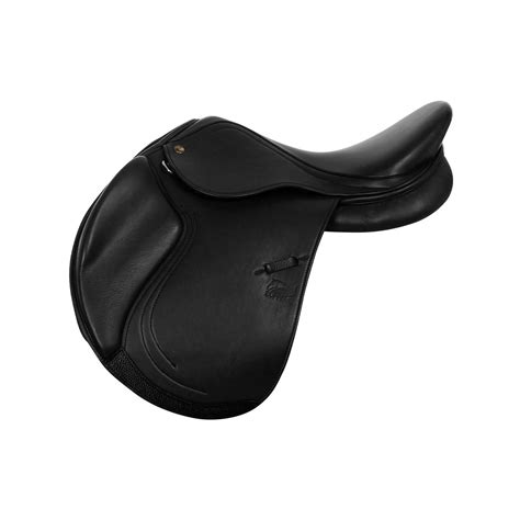Equitalento Jumping Saddle Double Soft Leather And Adjustable Gullet