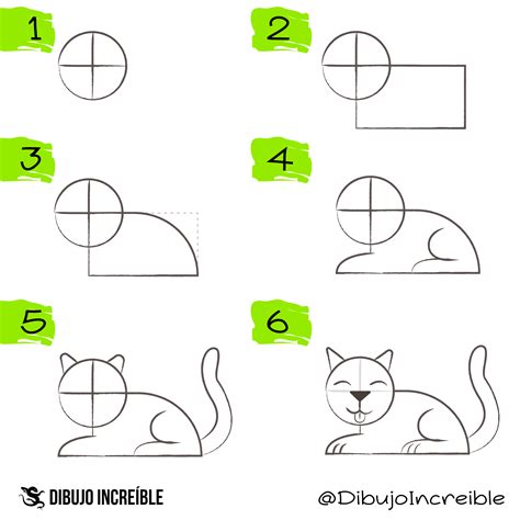 Cómo Dibujar Un Gato Paso A Paso Dibujos Increíbles Como Dibujar Un