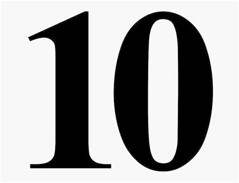Clip Art Number 10 Image Times New Roman Number 10 Free Transparent