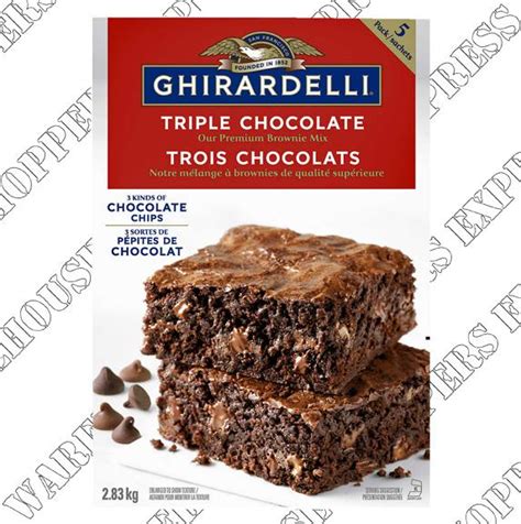 Ghirardelli Triple Chocolate Brownie Mix Warehouse Shoppers Express