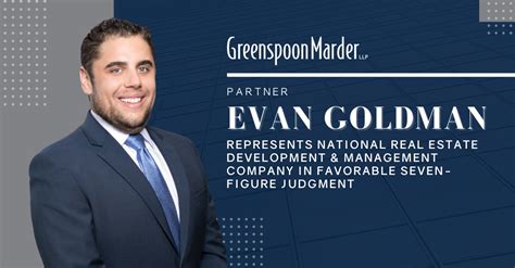 Greenspoon Marder Partner Evan M Goldman Represents National Real