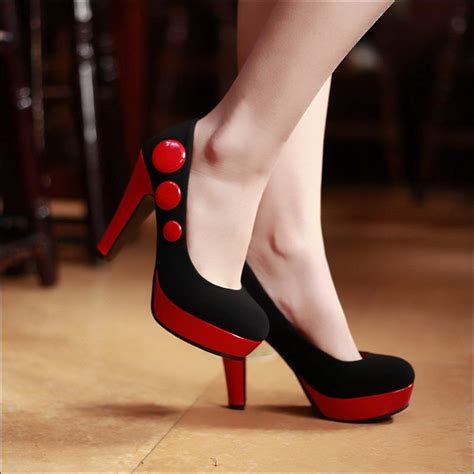 Stunning Red And Black Heels For You To Wear