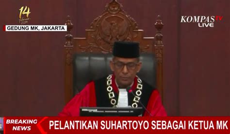 Suhartoyo Resmi Dilantik Jadi Ketua Mk Gantikan Anwar Usman Hari Ini