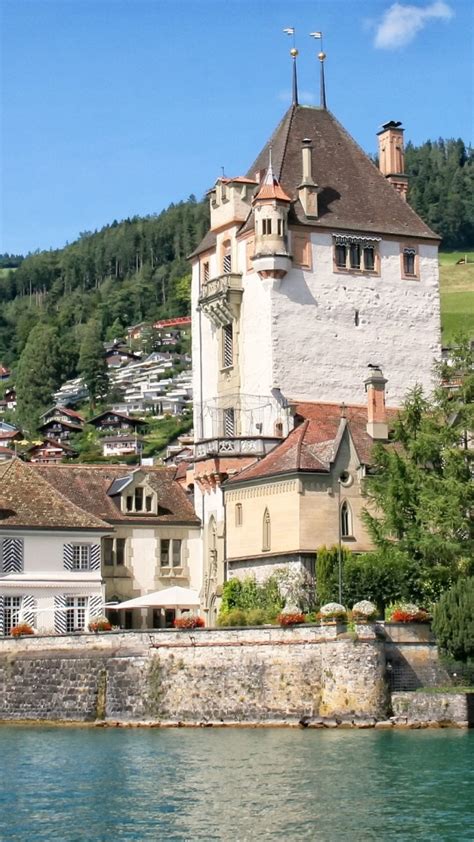 540x960 Castle Oberhofen Switzerland Lake Of Thun 540x960 Resolution