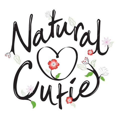Premium Vector Natural Cutie Badge Illustration With Heart Red Flower