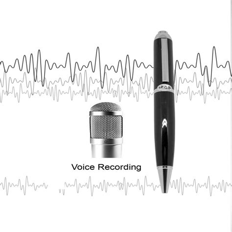 Digital Voice Activated Recorder Pen 16gb Rechargeable Audio Etsy