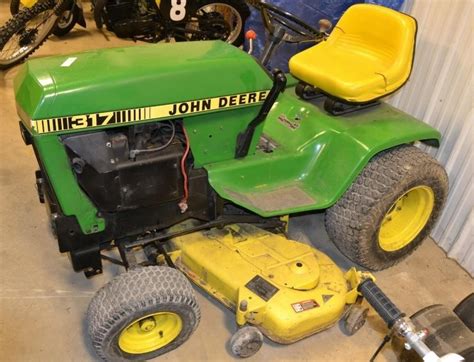 John Deere 317 Garden Tractor With Loader Farming Equipment All In