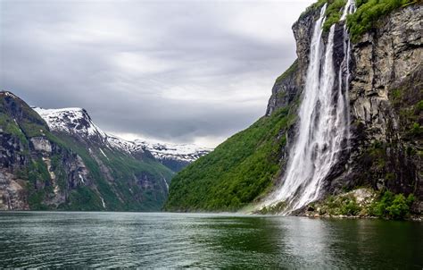 Wallpaper Nature Mountains Waterfall Norway Landscape