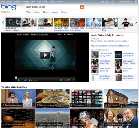 Bing Video Search Updated With Larger Previews Ghacks