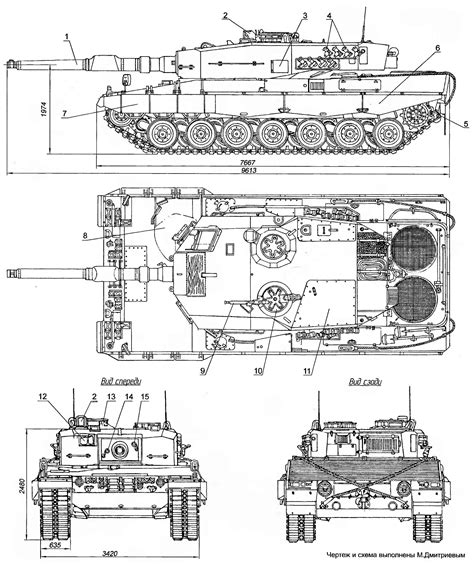 Main Battle Tank Leopard 2 Model Construction