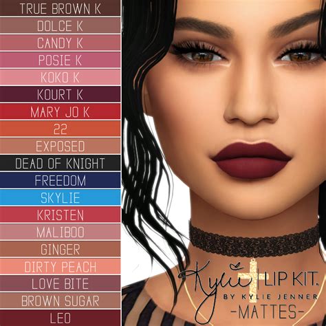Simpliciaty Sims 4 Cc Makeup Kylie Cosmetics Sims 4