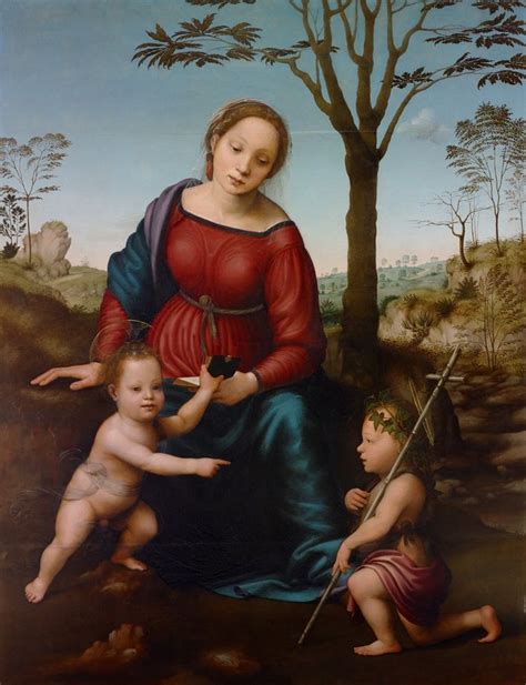 Giuliano Bugiardini Madonna Col Bambino E San Giovannino Xvi Secolo