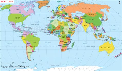 World Map Map Of The World World Map With Countries