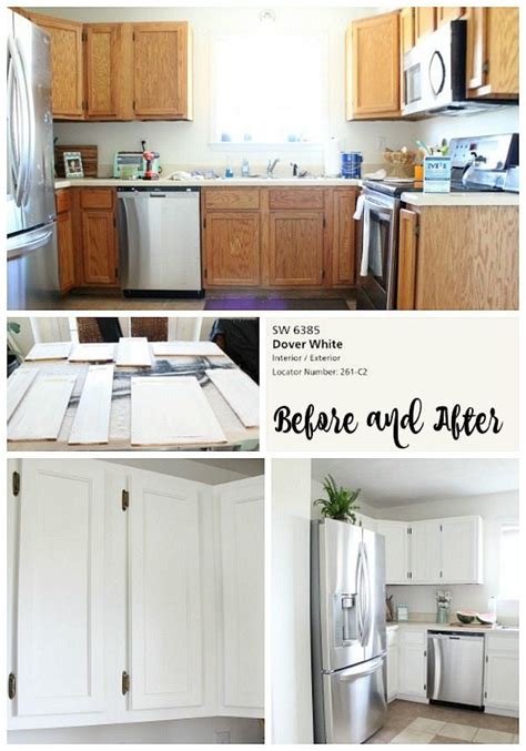 When preparing for a kitchen renovation, something that needs to be taken into consideration is the best sherwin williams white for cabinets. Dover White Kitchen Cabinets | Refresh Restyle
