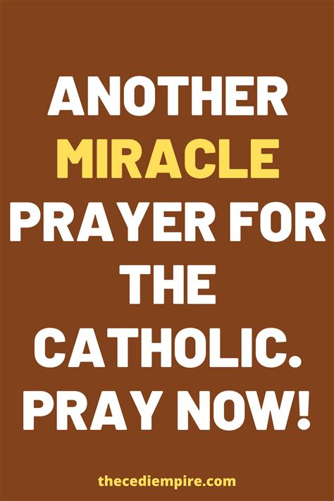 Check spelling or type a new query. Another miracle prayer for the catholic. pray now! | Miracle prayer, Prayers, Prayers for healing