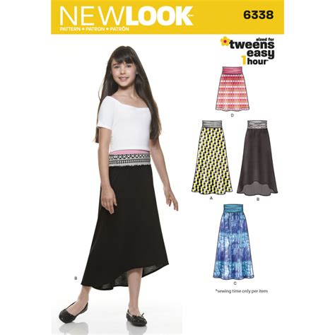 6338 Girl S Easy Skirts And Knit Skirts Textillia